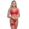 19312-M-Vermelho_1 Conjunto Rendado sem Bojo e com Perneira Jô Lingerie