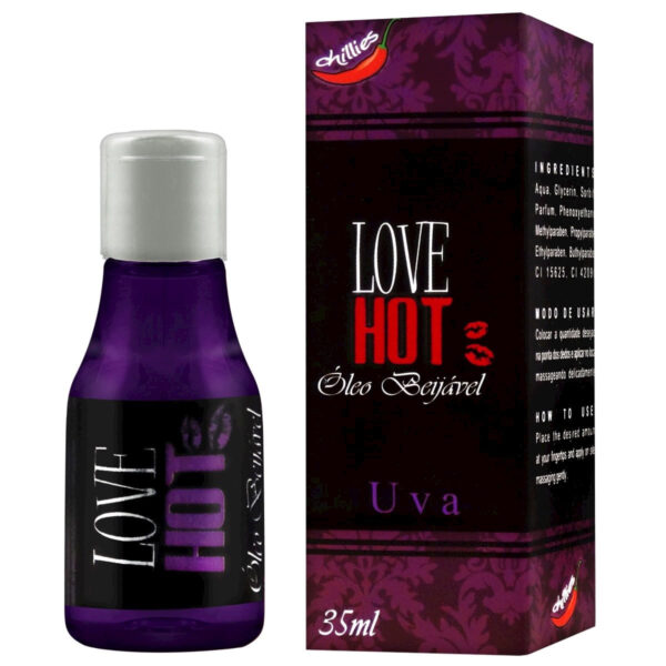 19CH_1 Love Hot Óleo Beijável de Uva 35ml Chillies