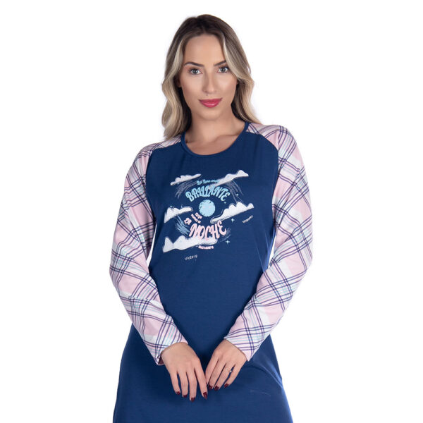 22119-M-Azul-Marinho_2 Camisola Suede Raglan Feminino Manga Longa Victory