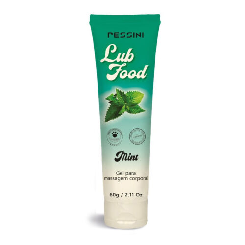 2224463-Mint_1 Lub Food Gel para Massagem Corporal Beijável 60g Pessini