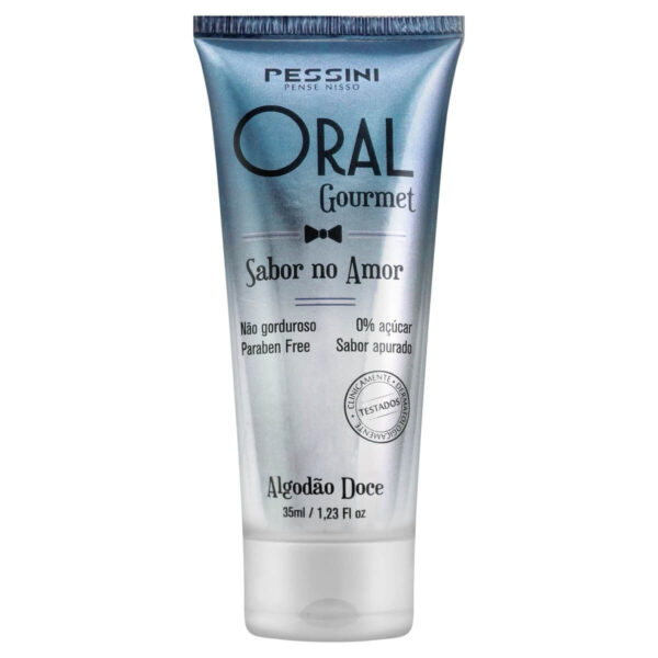 22588_2 Oral Gourmet Gel Beijável que Esquenta de Algodão Doce 35ml/45g Pessini