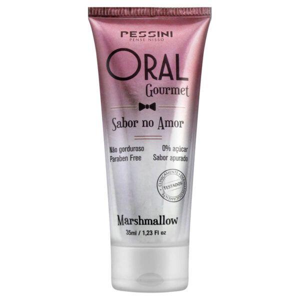 22589_2 Oral Gourmet Gel Beijável que Esquenta de Marshmallow 35ml/45g Pessini