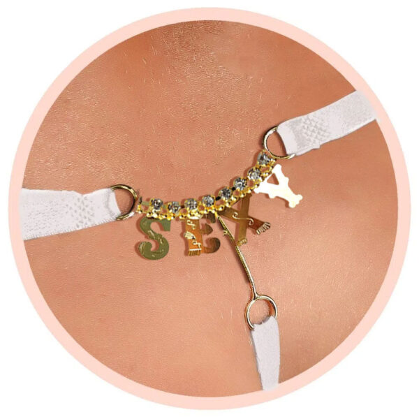 228PT-U-Branco_3 Tanga Erótica "Sexy" com Strass Patitex