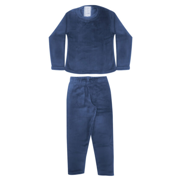 23142-10-Marinho_1 Pijama Fleece Infantil Menino com Manga Longa e Calça Coleção Inverno Victory