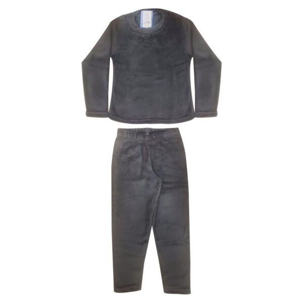 23142-4-Cinza_1 Pijama Fleece Infantil Menino com Manga Longa e Calça Coleção Inverno Victory
