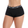 232PT-P-Preto_1 Cueca Boxer Feminina Drika Patitex em Microfibra Patitex