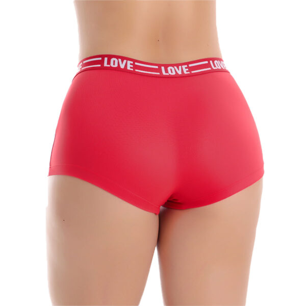 232PT-P-Vermelho_2 Cueca Boxer Feminina Drika Patitex em Microfibra Patitex