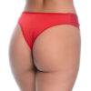 Calcinha Tanga Lisa com Detalhes de Lacinhos Rexton