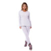 24102-P-Mescla_1 Pijama Elegance Canelado Manga Longa e Calça Inverno Victory
