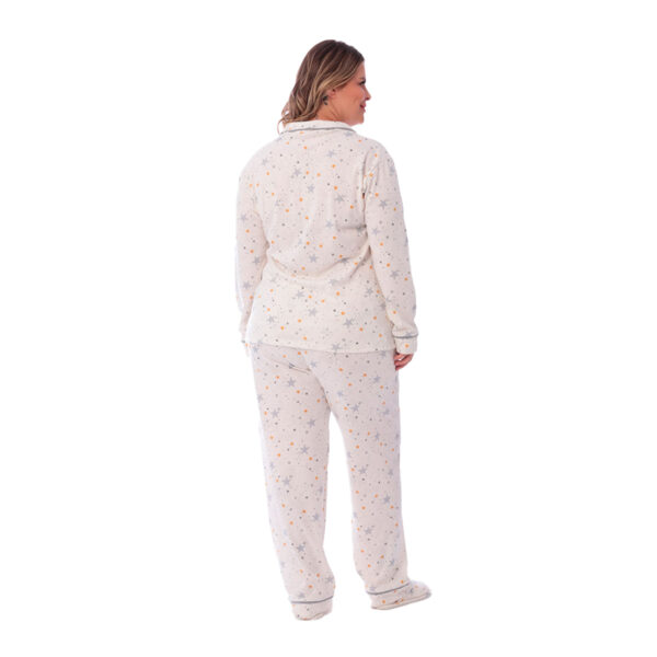 24128-48-Estrelas_2 Pijama Longo Plus Size Americano Feminino