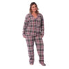 24128-52-Xadrez_1 Pijama Longo Plus Size Americano Feminino