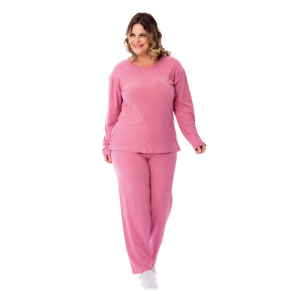 24136-54-Orquidea_1 Pijama Elegance Canelado Plus Size Manga Longa e Calça Inverno Victory