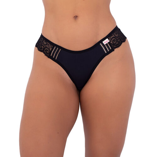 264PT-P-Preto_1 Tanga Camélia Fio Duplo Rendada Patitex