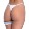 269-M-Branco_2 Tanga Fio Dental Play em Renda e Perneira com Lacinho Patitex