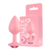 271-Rosa_3 Plug Anal P com Glitter e Pedra Linha Lite Plug Sexy Fantasy