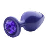 272-Roxo_1 Plug Anal M com Glitter e Pedra Linha Lite Plug Sexy Fantasy