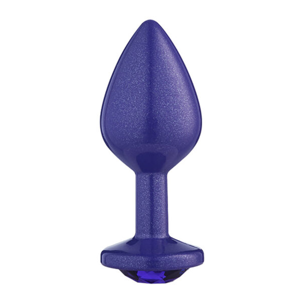 272-Roxo_2 Plug Anal M com Glitter e Pedra Linha Lite Plug Sexy Fantasy