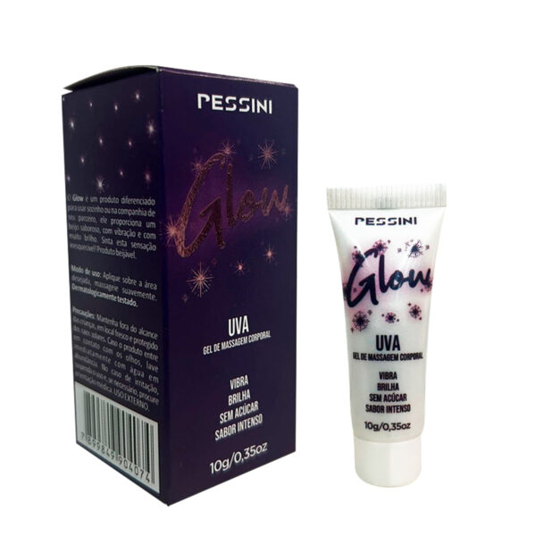 27285-Uva_3 Glow Vibrador LĂquido com Glitter 10g Pessini