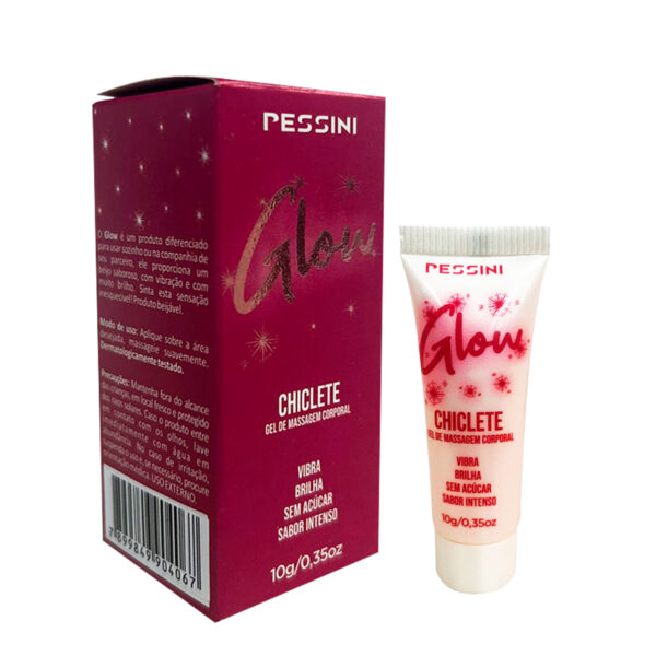 27286-Chiclete_3 Glow Vibrador LĂquido com Glitter 10g Pessini