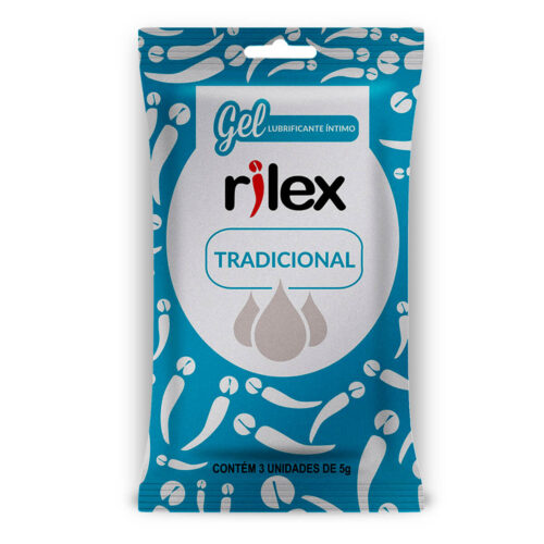 284_1 Gel Lubrificante Tradicional em Sachê com 3 Unidades 5g Rilex