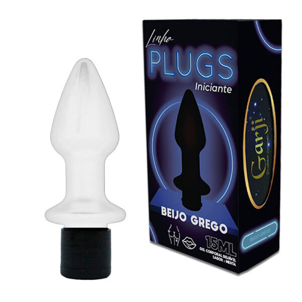 2975-Menta_2 Linha Plugs Iniciantes Gel Corporal Beijável Excitante Beijo Grego 15ml Garji