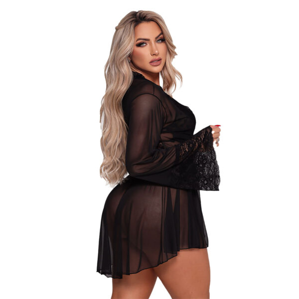 3.73-U-Preto_2 Hobby Apimentada com Detalhes em Renda Coleção Safadinhas Tallyta Moda Apimentada