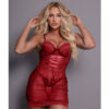 3.85-U-Vermelho_1 Camisola Fascínio Em Tule e Calcinha Personalizável Coleção Metamorfose Tallyta Moda Apimentada