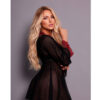 3.87-U-Preto_2 Hobby em Tule com Detalhes em Renda Coleção Jardim Secreto Tallyta Moda Apimentada
