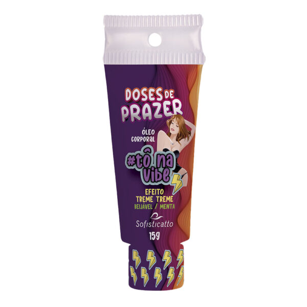 3099-Menta_1 Tô na Vibe Vibrador Líquido Efeito Treme Treme Beijável 15g Linha Doses de Prazer Sofisticatto