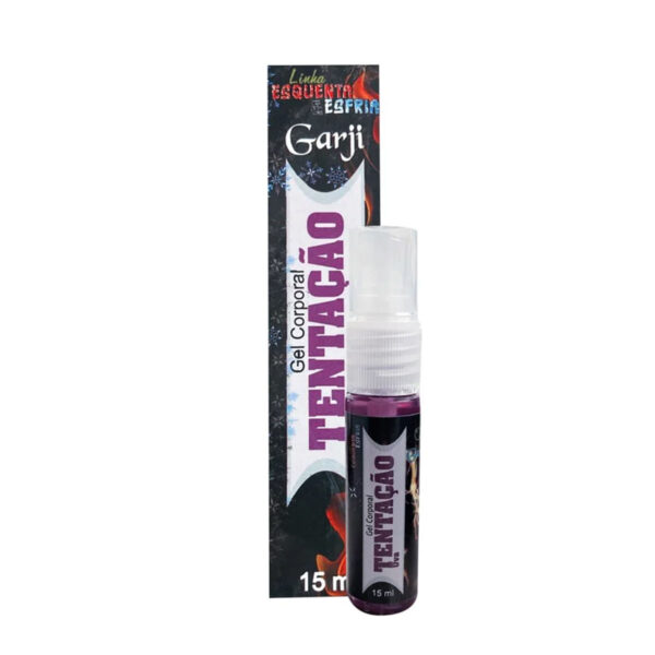 311-Uva_2 Spray Gel Corporal Tentação Morango com Champagne 15ml Garji