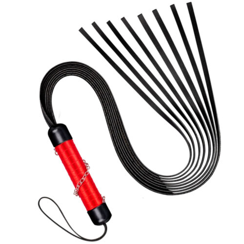 313-Vermelho_1 Chicote com 8 Tiras de 40cm Pau Brasil