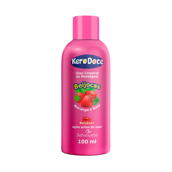 3549-Morango-e-Nata_1 Óleo Corporal de Massagem 100ml Linha Kero Doce Sofisticatto