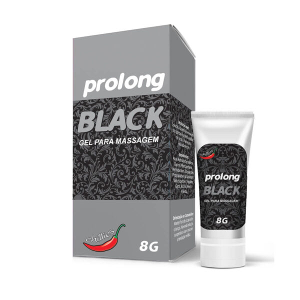 35CH_1 Prolong Black Gel Retardador para Massagem 8g Chillies