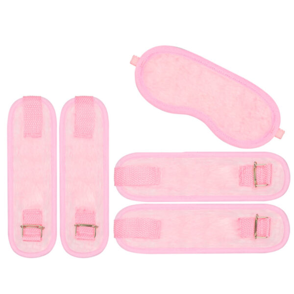 364R-Rosa_1 Kit Bondage em PelĂșcia Pau Brasil
