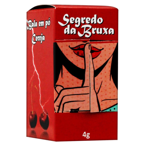 38244-Cereja_3 Segredo da Bruxa Bala em Pó Comestível 4g Loka Sensação