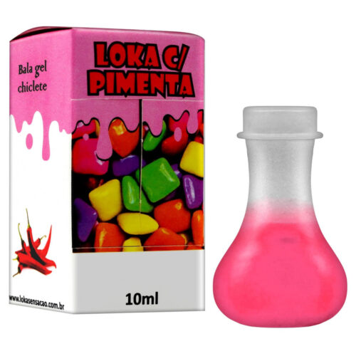 38312-Chiclete_1 Bala Gel Comestível Loka com Pimenta 10ml Loka Sensação