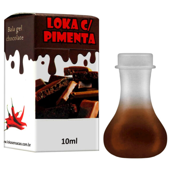 38312-Chocolate_1 Bala Gel Comestível Loka com Pimenta 10ml Loka Sensação