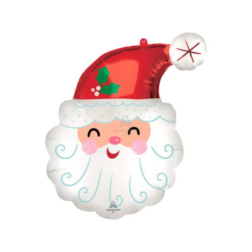 Balão 27 Polegadas em Formato Especial Shape Papai Noel 69 cm Cromus