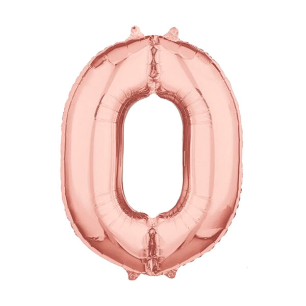 39002543_1 Balão 34 Polegadas Número Rose Gold 86cm Cromus