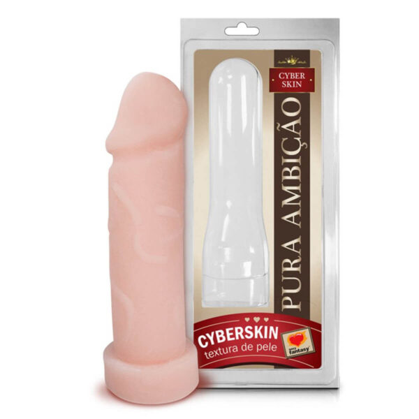 3_1 Capa Peniana em Cyber Skin Pura Ambição 18x5 cm Sexy Fantasy