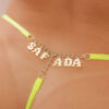 Calcinha Fio "Safada" com Strass Tallyta Moda Apimentada