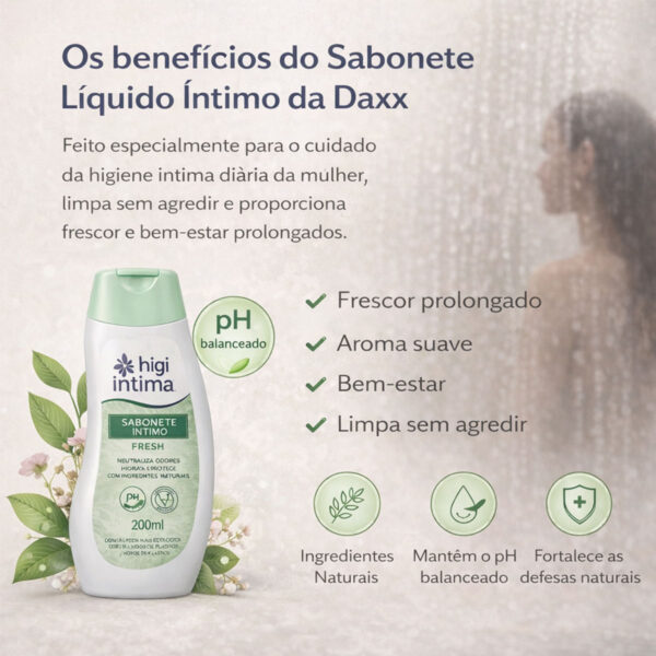 40060_4 Higi Íntima Sabonete Líquido Íntimo Fresh 200ml Daxx