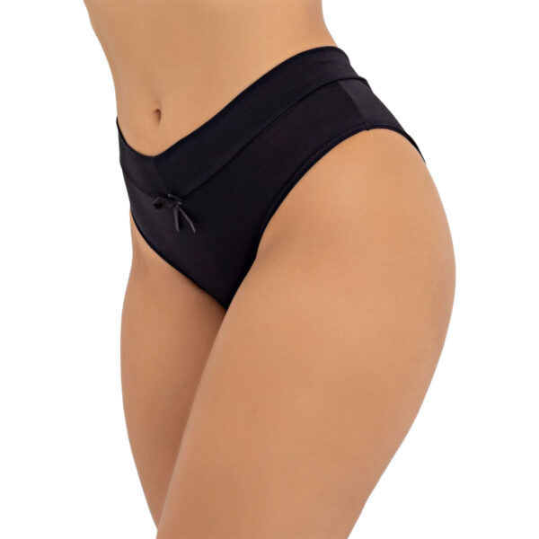400PT-M-Preto_2 Calcinha Tanga Natieli com Cós Largo em Microfibra Patitex