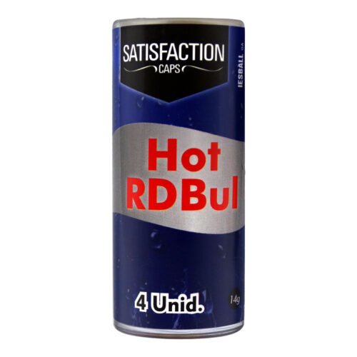 409994_1 Hot RDBul Cápsula com Óleo Beijável para Massagem Corporal com 4 unidades Satisfaction Caps
