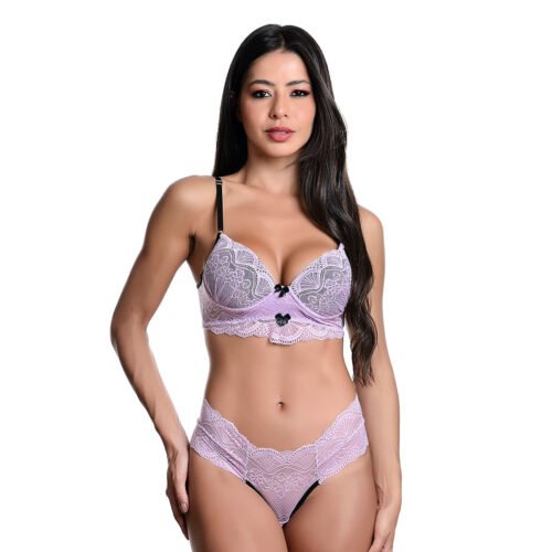Conjunto Rendado com Bojo Dira's Lingerie