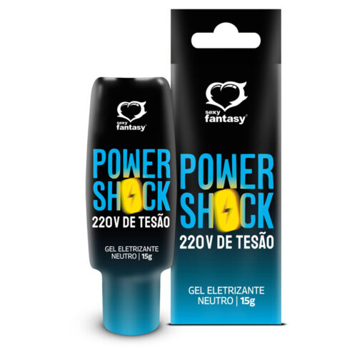 Power Shock 220 V de Tesão Gel Eletrizante Neutro 15g Sexy Fantasy