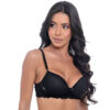 451-P-Preto_4 Conjunto Sainha com Bojo e Detalhes em Renda Dira's Lingerie