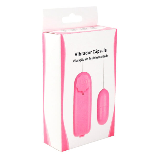 5074-Rosa_2 Vibro Ó Bullet Cápsula Vibratória Massageadora Multi Velocidades Sexy Import