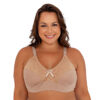509PT-50-Chocolate_1 Soutien Plus Size Reforçado Cetinete Sem Bojo Patitex