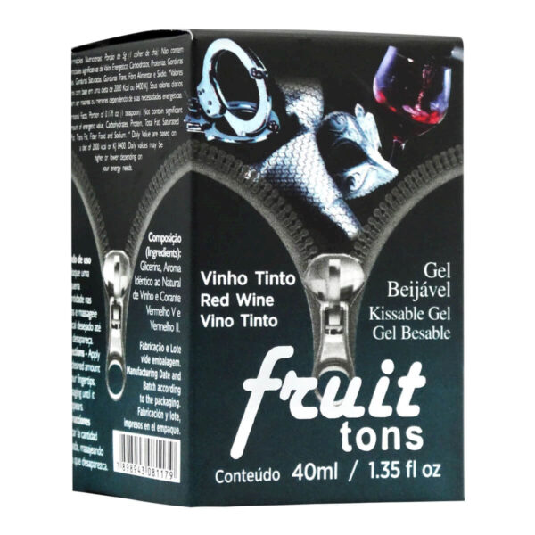 50TP3_3 Fruit Sexy Gel Beijável Sabor Vinho Tinto 40ml Intt